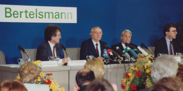 Gorbatschow besucht Bertelsmann